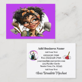 Cleaning Service Housekeeping Business Card Visitenkarte