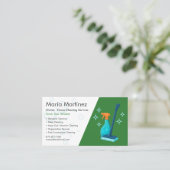 Cleaning Service Professional Visitenkarte (Stehend Vorderseite)