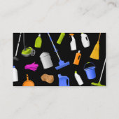 Cleaning Service Standard modern Visitenkarte (Rückseite)