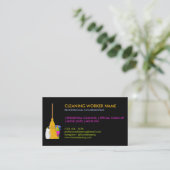 Cleaning Service Standard modern Visitenkarte (Stehend Vorderseite)