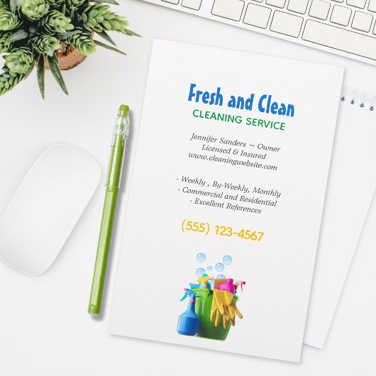  Cleaning Service Supplies Bucket Housekeeping Flyer