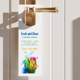 Cleaning Service Supplies Housekeeping Business Türanhänger