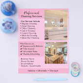 Cleaning Services Flyer | Editable House Cleaning  (Einzeln)