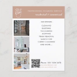 Cleaning Services Logo Business Promotional Modern Flyer