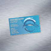 Cleaning Services | Pressure Wash Car Bubbles Magnetische Visitenkarte (Beispiel)