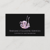 Cleaning Services Supplies Modern QR Code Visitenkarte (Vorderseite)