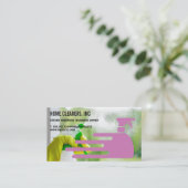 Cleaning Solutions | Spray Bottle | Janitorial Visitenkarte (Stehend Vorderseite)