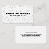 Cleaning Tools Pattern | Maid Services Visitenkarte (Vorne/Hinten)