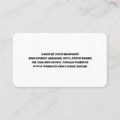 Cleaning Tools Pattern | Maid Services Visitenkarte (Rückseite)