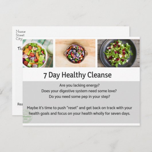 Cleanse Postcard Postkarte (Vorne/Hinten)