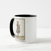 Cleante kleidete als Kavalier, Modegeck, c.16 an Tasse (Vorderseite Links)