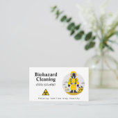 Cleanup-Dienst für berufliche Biogefährdung Visitenkarte (Stehend Vorderseite)