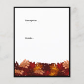 Cleanup Herbst Verlass Raking Service Event Flyer (Hinten)