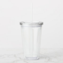 Clear 16 oz Acrylic Tumbler for Cold Beverages Acryltrinkbecher
