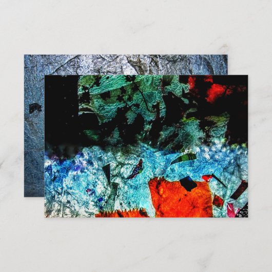 Clear abstract invitation.Ordinary recycle texture Einladung (Vorne/Hinten)