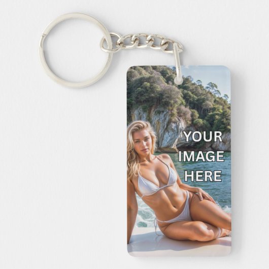 CLEAR! 🔑 Acrylic Keychain – Add Image or Text Schlüsselanhänger (Vorderseite)