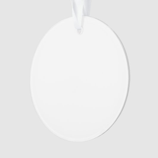 Clear Acrylic Ornament in Elegant Circle Shape (Vorderseite)