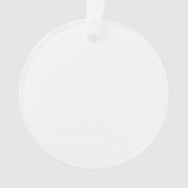 Clear Acrylic Ornament in Elegant Circle Shape (Vorderseite)