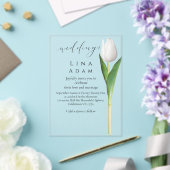 Clear Acrylic Tulip Wedding Invitation Acryleinladungen (In Situ (Hochzeit))