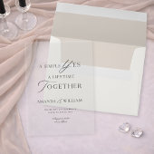 Clear Acrylic Wedding Invitation | Minimal Modern Acryleinladungen