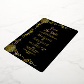 Clear Acrylic Wedding Luxury Save the Date Folieneinladung (Gedreht)