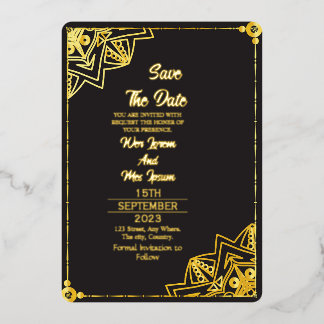 Clear Acrylic Wedding Save the Date Folieneinladung