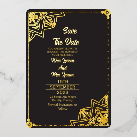 Clear Acrylic Wedding Save the Date Folieneinladung (Vorderseite)