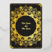 Clear Acrylic Wedding Save the Date Folieneinladung (Rückseite)