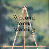 Clear Acrylic Wedding Welcome Sign Minimalistisch Acrylschild (Neutral)