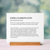 Clear Art Gallery Exhibit Display Plaque Acrylschild (Neutral)