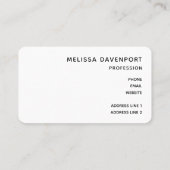 Clear Blue Pool Water Foto Business Card Visitenkarte (Rückseite)