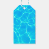 Clear Blue Pool Water Foto Geschenkanhänger (Rückseite)