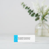 Clear Blue Pool Water Foto Mini Visitenkarte (Stehend Vorderseite)