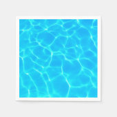 Clear Blue Pool Water Foto Serviette (Vorderseite)