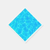 Clear Blue Pool Water Foto Serviette (Ecke)