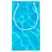 Clear Blue Pool Water Foto Vielen Dank Kleine Geschenktüte (Rückseite)