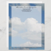 Clear Blue Sky Briefkopf (Vorne/Hinten)