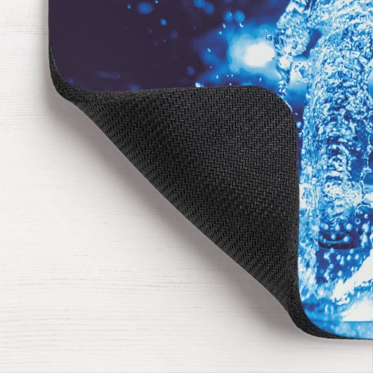 Clear Blue Water Feature in Motion Mousepad (Ecke)
