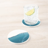 Clear Blue Wave Getränkeuntersetzer (Seite)