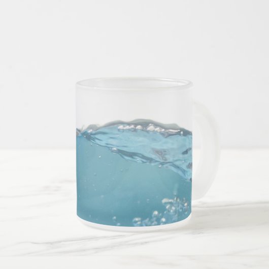 Clear Blue Wave Mattglastasse (VorderseiteRechts)