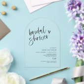 Clear Boho Brautparty Acrylic Party Einladung (Insitu (Hochzeit))