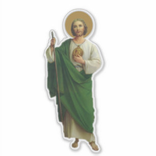 Clear Border St. Jude 8" Aufkleber