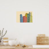 Clear Buildings Poster (Küche)