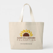 Clear Cell Sarcoma Foundation Tote Bag Jumbo Stoffbeutel (Rückseite)
