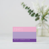 Clear, colorful, clear business card (3c) visitenkarte (Stehend Vorderseite)