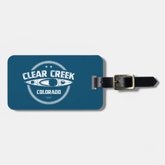 Clear Creek, Colorado Gepäckanhänger (Vorderseite horizontal)