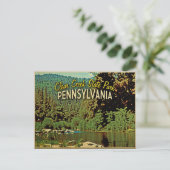 Clear Creek Pennsylvania Postkarte (Stehend Vorderseite)