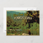 Clear Creek Pennsylvania Postkarte (Vorne/Hinten)