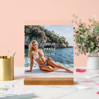 CLEAR! 🪧 Custom Acrylic Sign – Add Image or Text Acrylschild