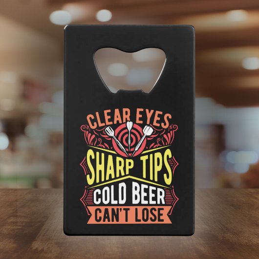 Clear Eyes Sharp Tips Cold Beer kann nicht verlier Geldbeutel Flaschenöffner